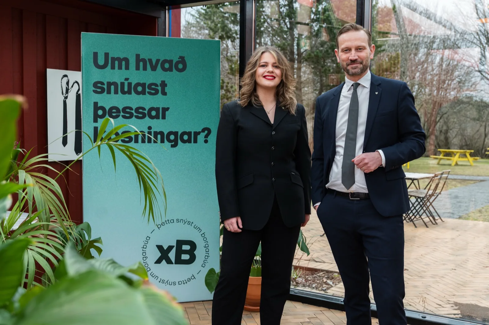 Úr kosningabaráttu Framsóknar í Reykjavík